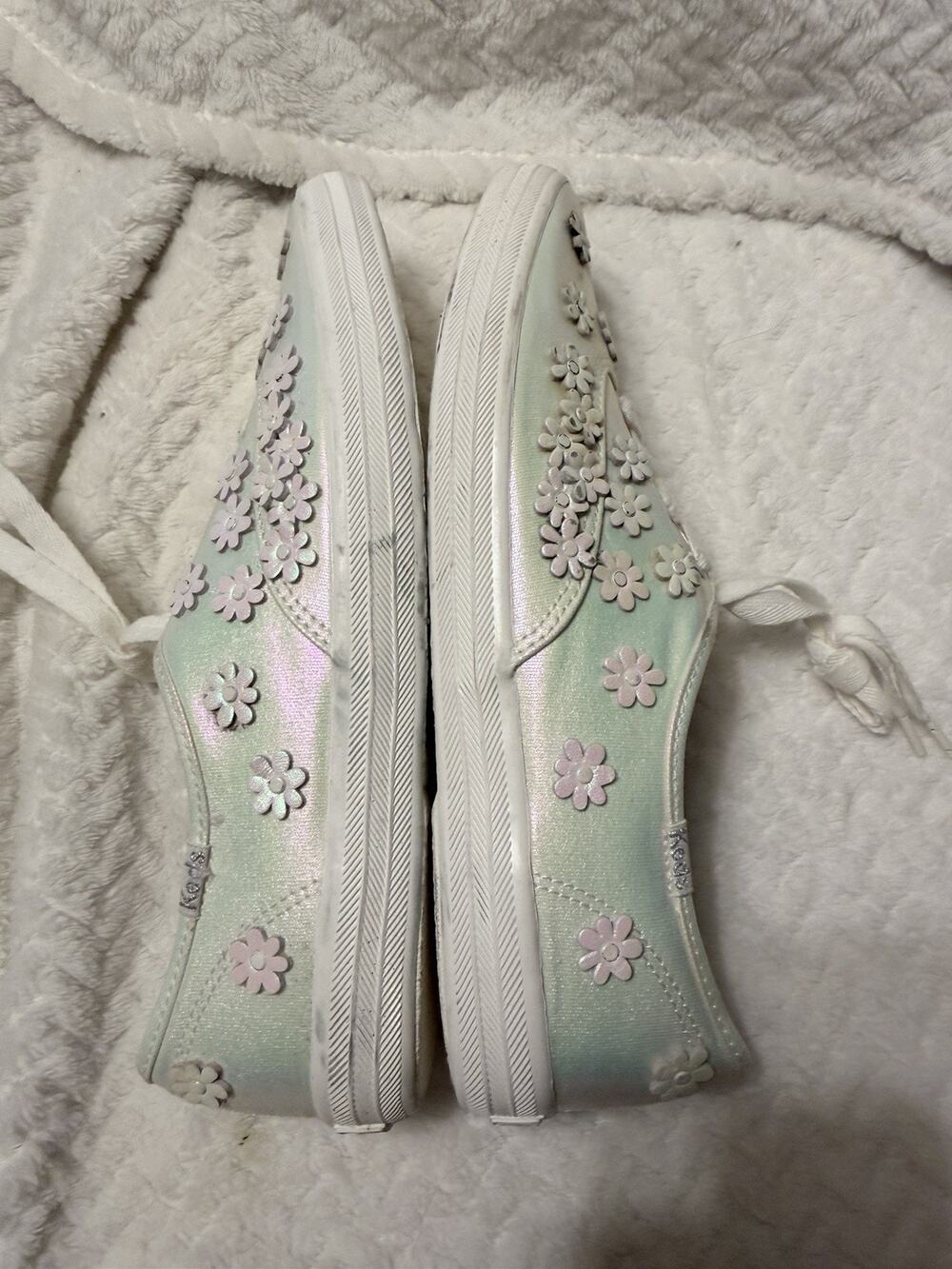 Keds Champion Floral Women's Size 9.5 Shoes Iridescent Casual Low Top Sneakers